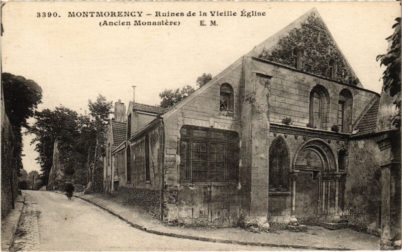 Carte postale ancienne Montmorency Ruines de la Vieille Eglise à Montmorency