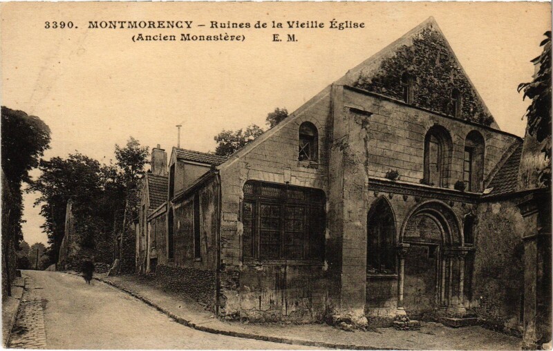 Carte postale ancienne Montmorency Ruines de la Vieille Eglise à Montmorency