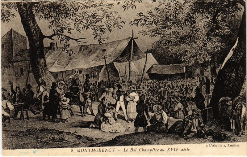 Carte postale ancienne Montmorency Le Bal Champetre à Montmorency