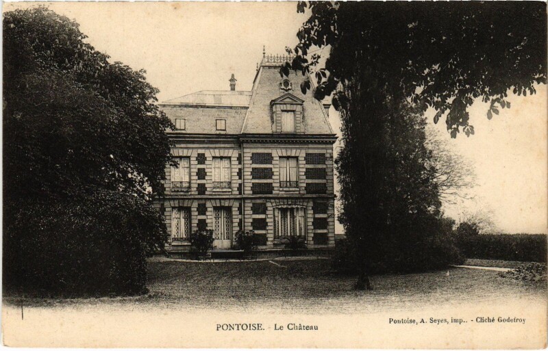 Carte postale ancienne Pontoise Le Chateau à Pontoise