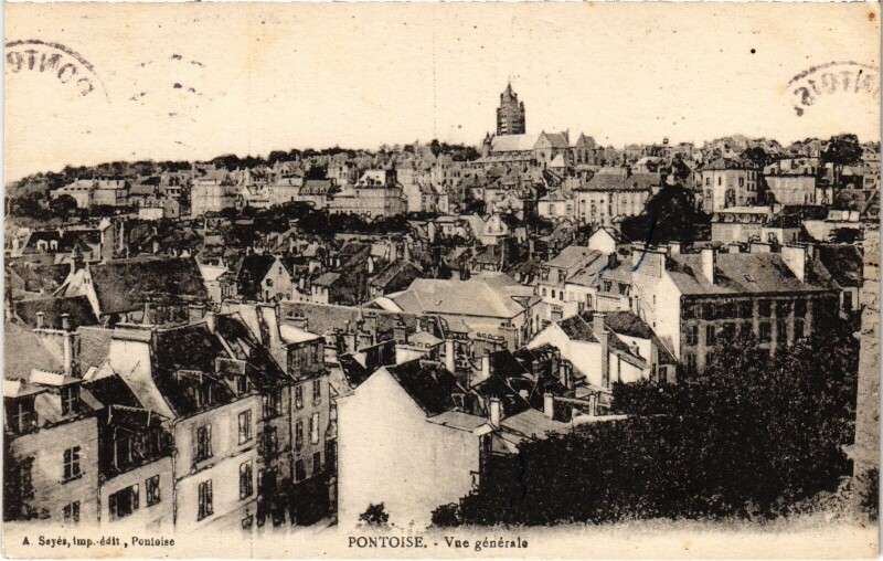Carte postale ancienne Pontoise vue generale à Pontoise