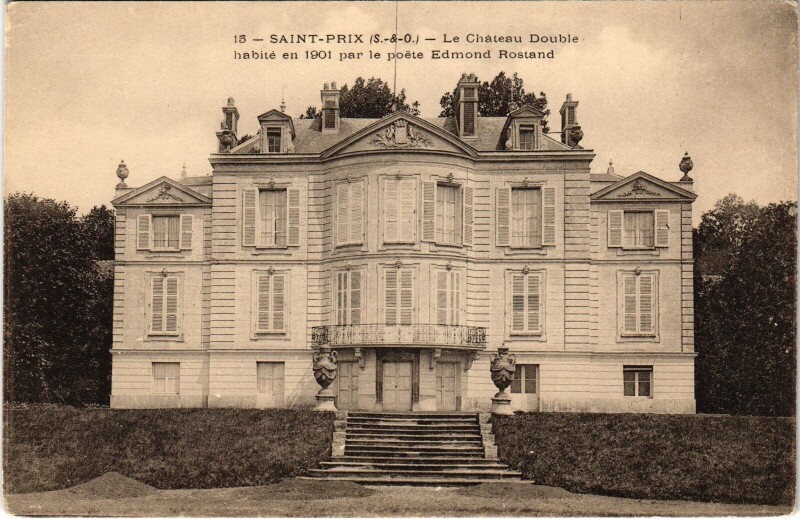 Carte postale ancienne St Prix Chateau Double