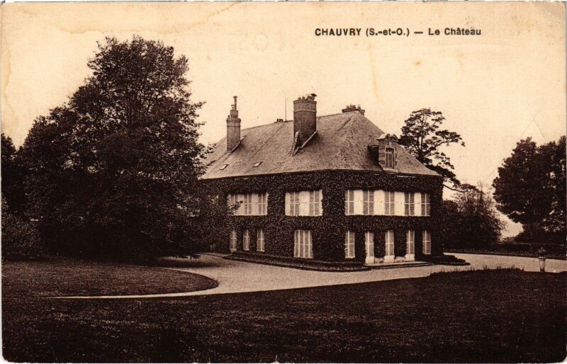 Carte postale ancienne Chauvry Le Chateau à Chauvry