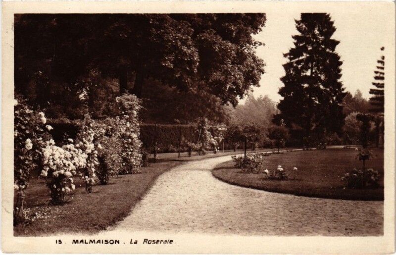 Carte postale ancienne Rueil-Malmaison La Roseraie à Rueil-Malmaison