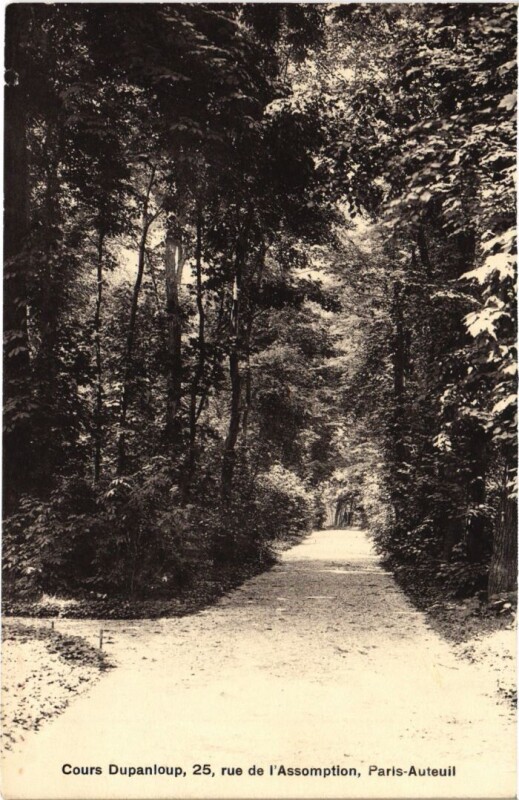 Carte postale ancienne Cours Dupanloup - Rue de l'Assomption à Paris 16e