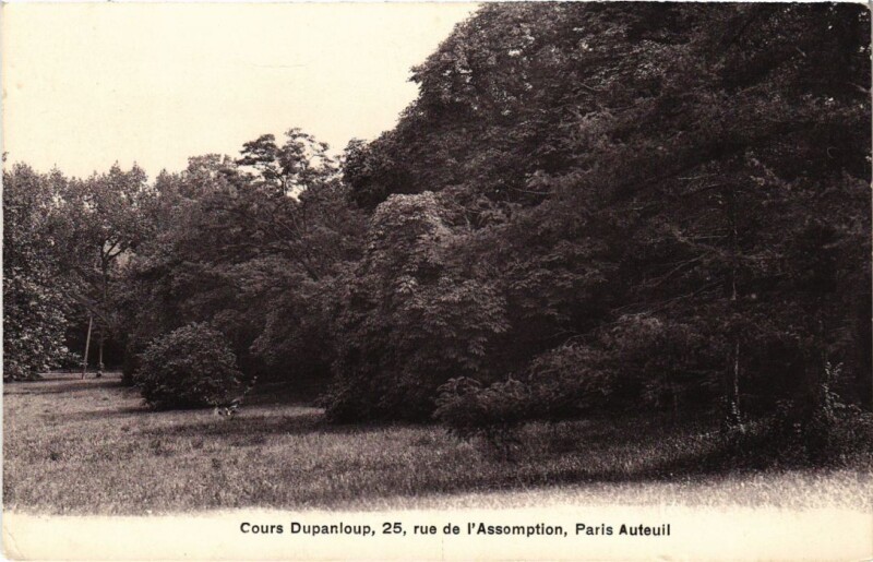 Carte postale ancienne Cours Dupanloup - Rue de l'Assomption à Paris 16e