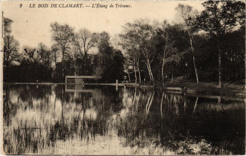 Carte postale ancienne Le Bois de Clamart - L'Etang de Trivaux à Clamart