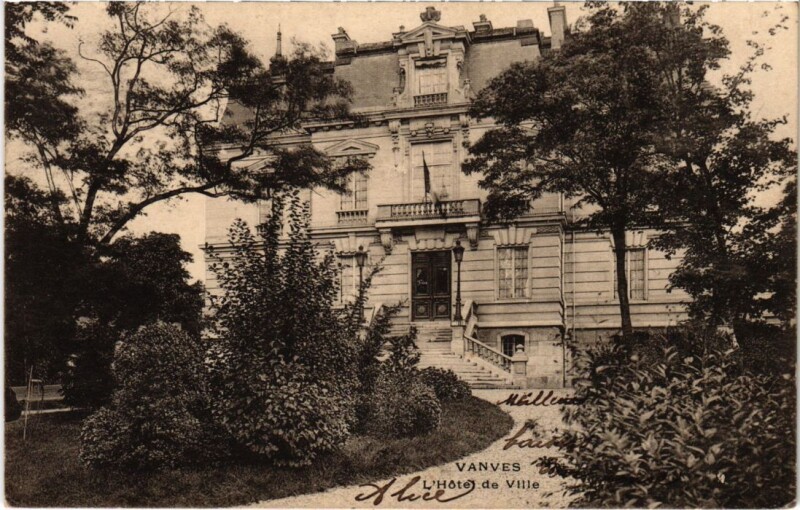 Carte postale ancienne Vanves Hotel de Ville à Vanves