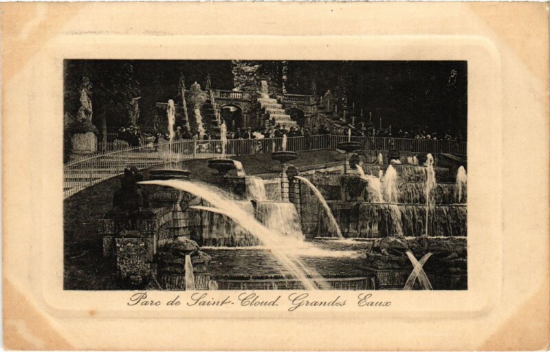 Carte postale ancienne Saint-Cloud Parc - Grandes Eaux à Saint-Cloud