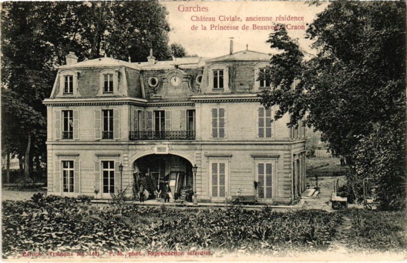 Carte postale ancienne Garches Chateau Civiale à Garches