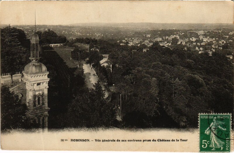 Carte postale ancienne Le Plessis-Robinson Vue Generale au Plessis-Robinson