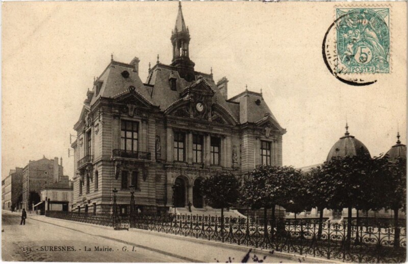 Carte postale ancienne Suresnes Mairie à Suresnes