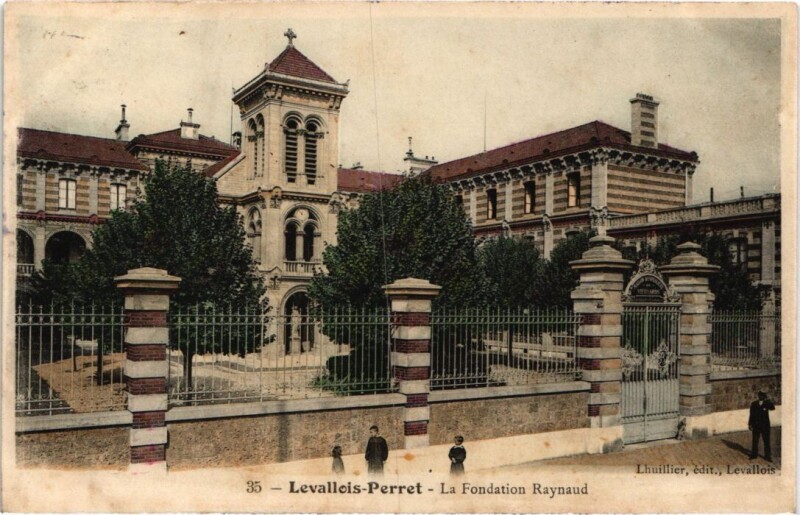 Carte postale ancienne Levallois-Perret La Fondation Raynaud à Levallois-Perret