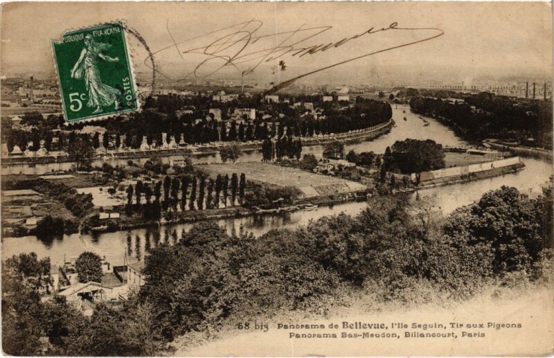 Carte postale ancienne Bellevue Panorama
