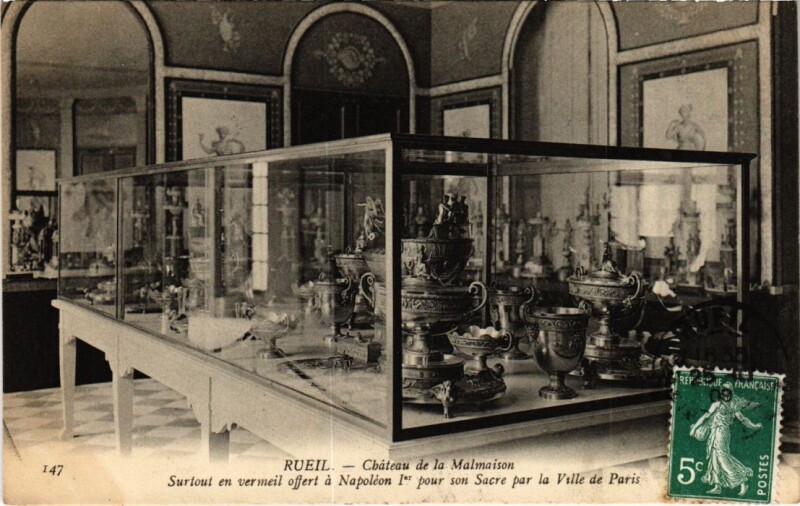 Carte postale ancienne Rueil-Malmaison Chateau de la Malmaison - Interieur à Rueil-Malmaison