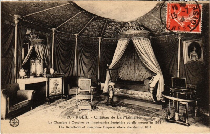 Carte postale ancienne Rueil-Malmaison Chateau de la Malmaison - Interieur à Rueil-Malmaison
