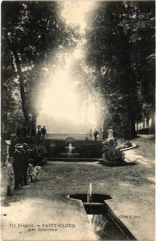 Carte postale ancienne Saint-Cloud Diogene - Les Goulottes à Saint-Cloud
