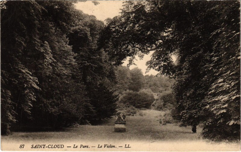 Carte postale ancienne Saint-Cloud Le Parc - Le Violon à Saint-Cloud