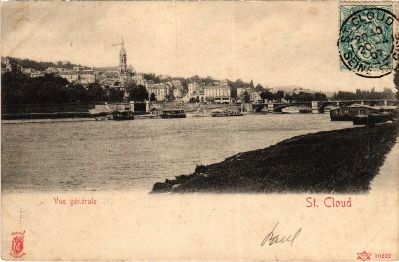 Carte postale ancienne Saint-Cloud Vue Generale à Saint-Cloud