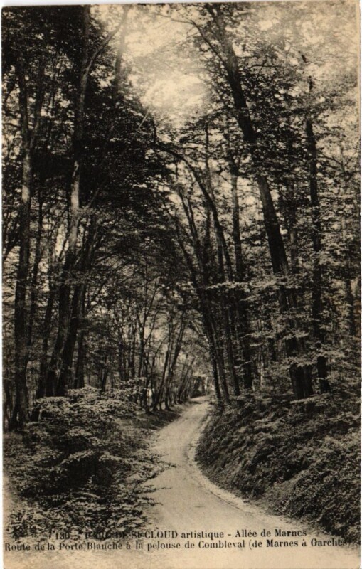 Carte postale ancienne Saint-Cloud Parc - Allee de Marnes à Saint-Cloud