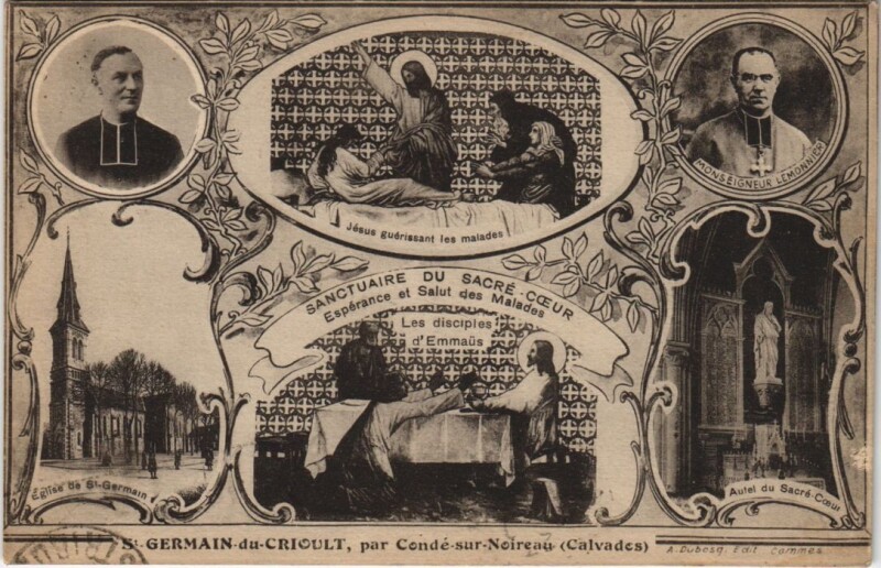 Carte postale ancienne Saint-Germain-du-Crioult Scenes