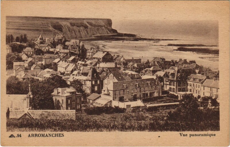 Carte postale ancienne Arromanches Vue Panoramique