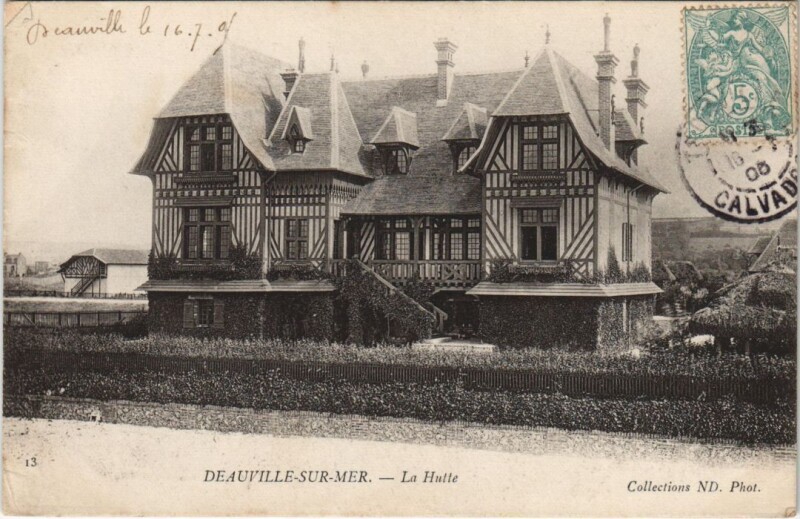 Carte postale ancienne Deauville La Hutte à Deauville