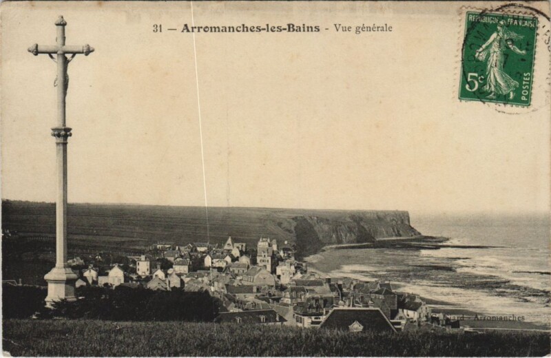 Carte postale ancienne Arromanches Vue Generale