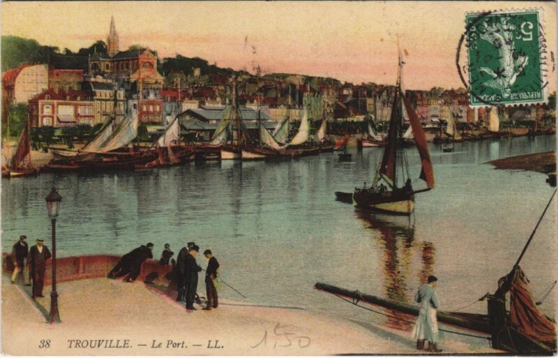 Carte postale ancienne Trouville Le Port