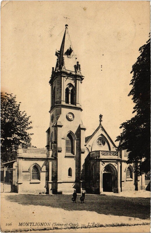 Carte postale ancienne Montlignon Eglise à Montlignon
