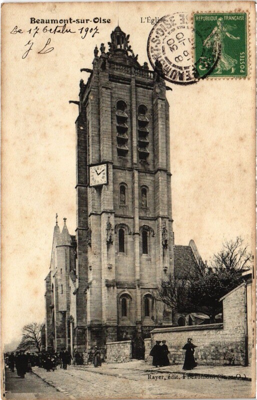 Carte postale ancienne Beaumont Eglise