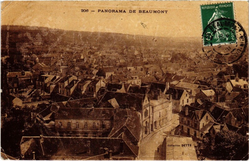 Carte postale ancienne Beaumont panorama