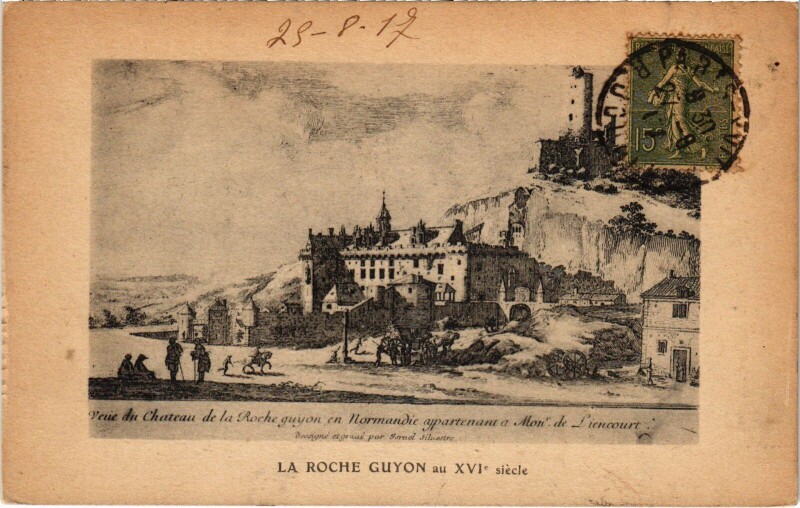 Carte postale ancienne La Roche Guyon Le Chateau à La Roche-Guyon