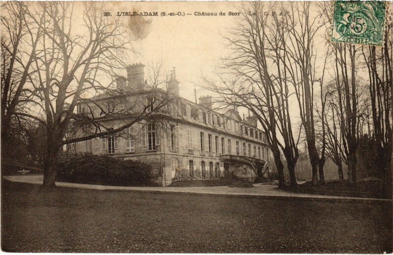 Carte postale ancienne L'Isle Adam Chateau de Stors à L'Isle-Adam
