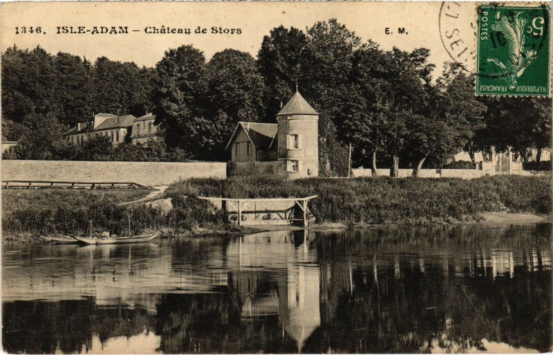Carte postale ancienne L'Isle Adam Chateau de Stors à L'Isle-Adam