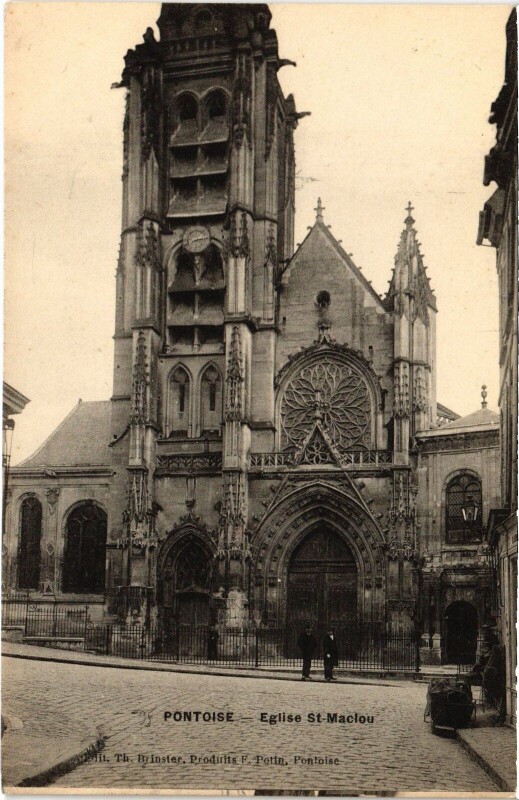 Carte postale ancienne Pontoise Eglise Saint-Maclou à Pontoise