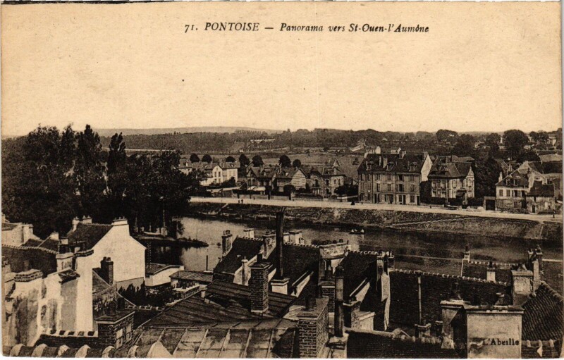 Carte postale ancienne Pontoise panorama à Pontoise