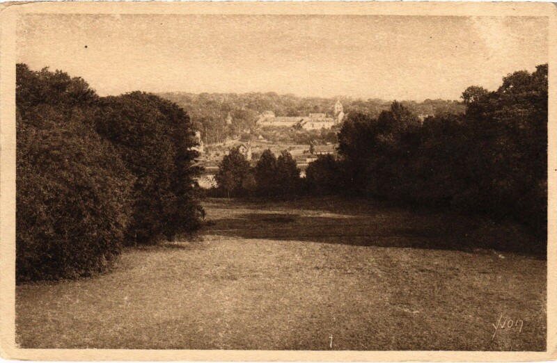 Carte postale ancienne Pontoise Ecole Secondaire Saint-Martin Les Pelouses à Pontoise
