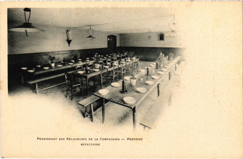 Carte postale ancienne Pontoise Pensionnat des Religieuses de éa Compassion à Pontoise