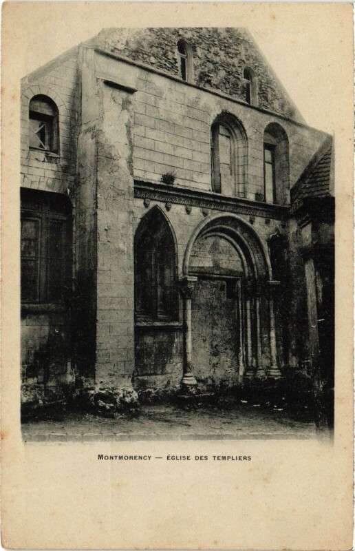 Carte postale ancienne Montmorency Eglise des Templiers à Montmorency