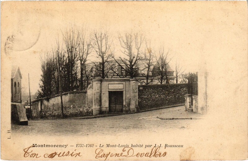 Carte postale ancienne Montmorency Le Mont Louis habite à Montmorency