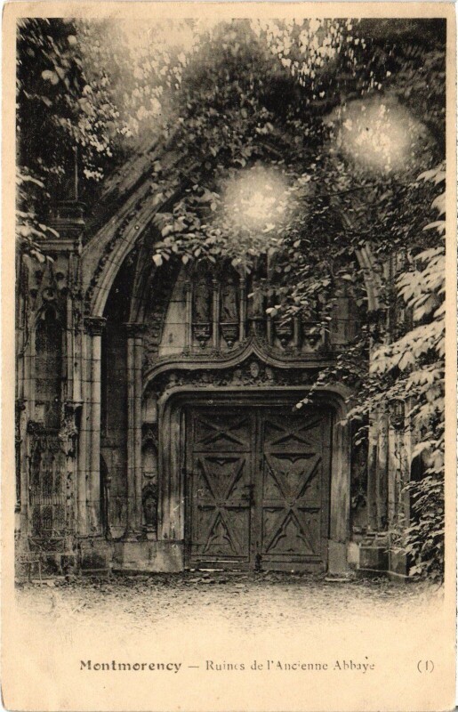 Carte postale ancienne Montmorency Ruines de l'Ancienne Abbaye à Montmorency