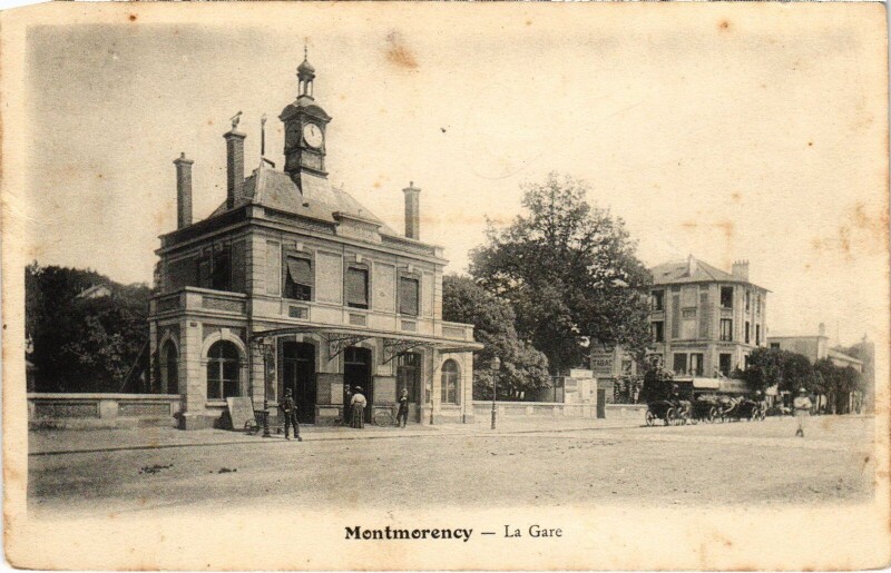 Carte postale ancienne Montmorency La Gare à Montmorency