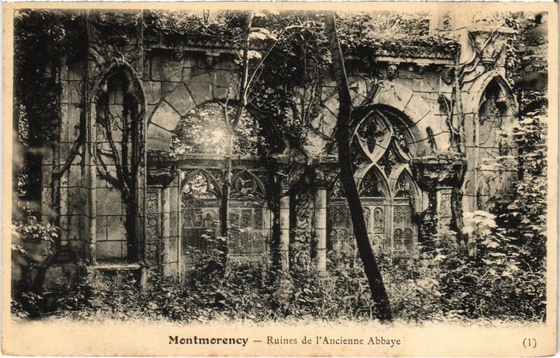Carte postale ancienne Montmorency Ruines de l'Ancienne Abbaye à Montmorency