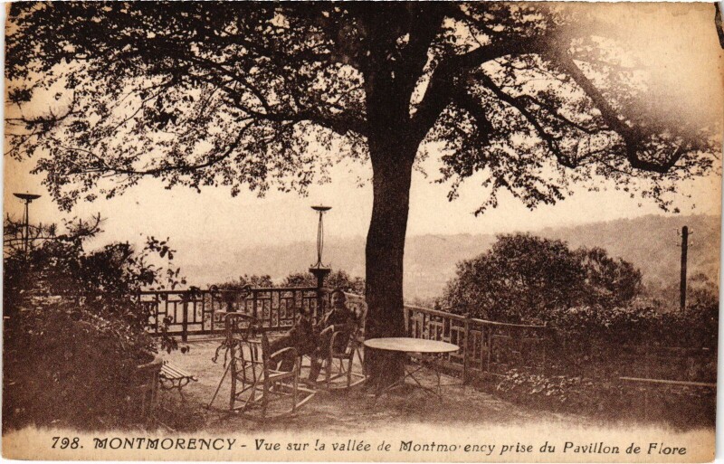 Carte postale ancienne Montmorency vue sur la vallee à Montmorency
