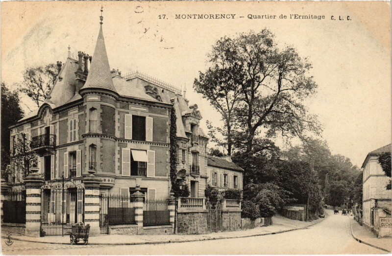 Carte postale ancienne Montmorency Quartier de l'Ermitage à Montmorency