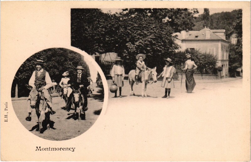 Carte postale ancienne Montmorency souvenir à Montmorency