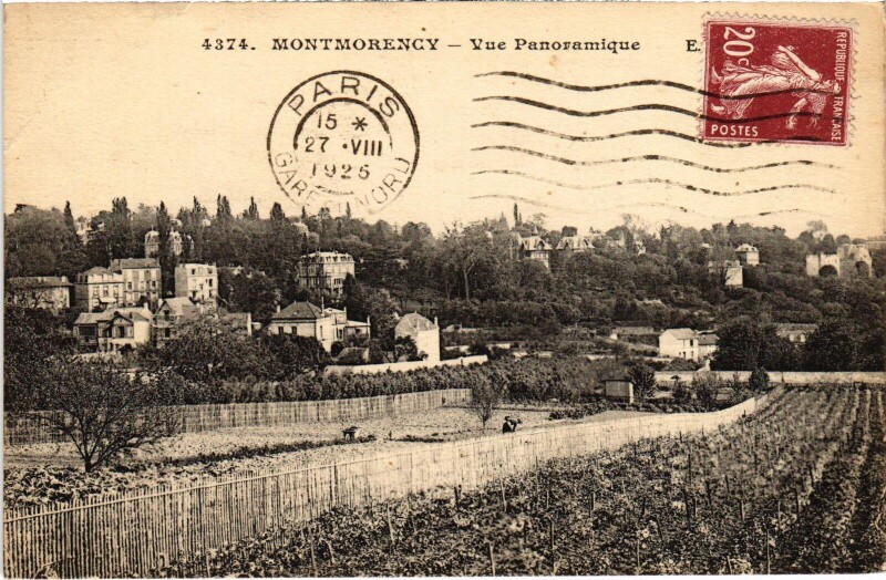 Carte postale ancienne Montmorency vue panoramique à Montmorency