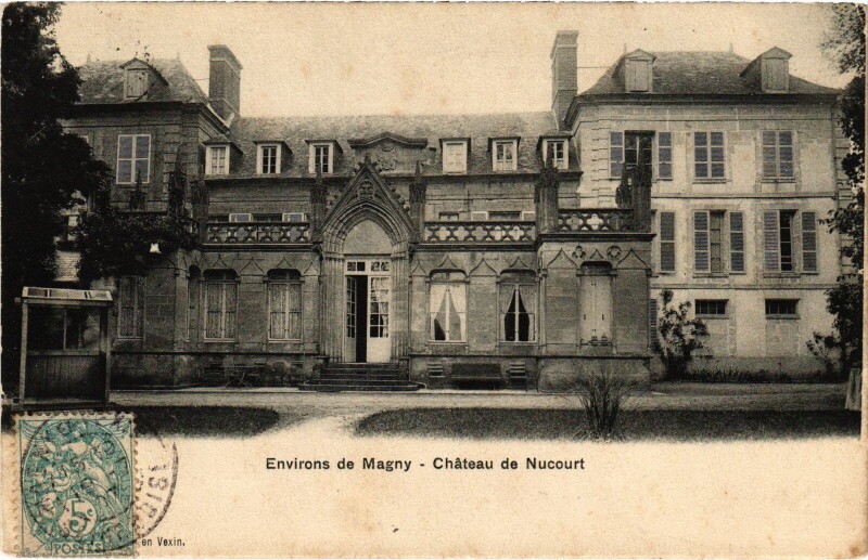 Carte postale ancienne Nucourt Le Chateau à Nucourt