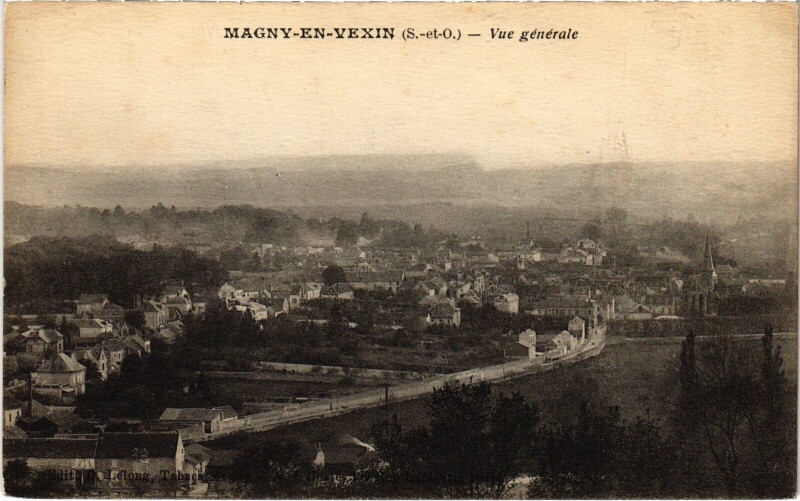 Carte postale ancienne Magny en Vexin vue generale à Magny-en-Vexin
